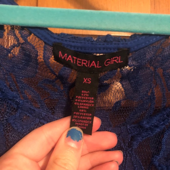 Homecoming or Casual Dress Lace Royal Blue XS - Picture 4 of 6